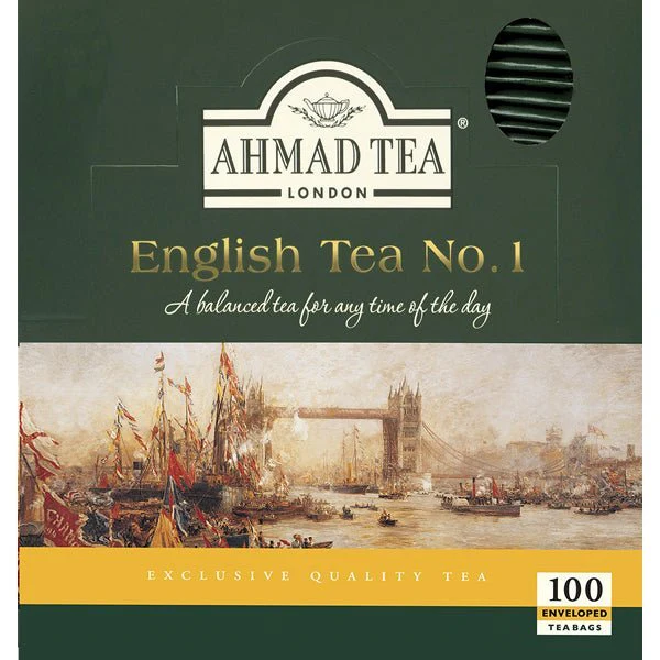 Ahmad English Tea No. 1 Black Tea | 100 Sealed Envelope Tea Bags