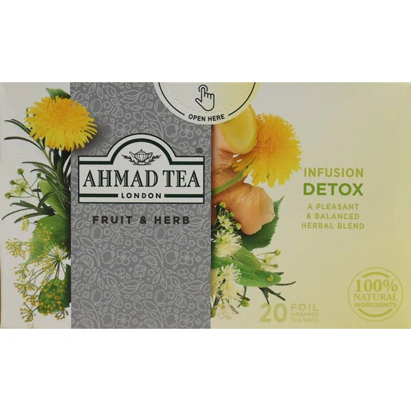 Ahmad Herbal Tea - Cleansing Detox Infusion | 20 Foil Tea Bags - Image 3