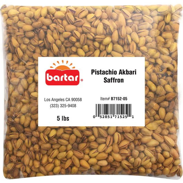Bartar Pistachio Akbari | Saffron - 5 lbs