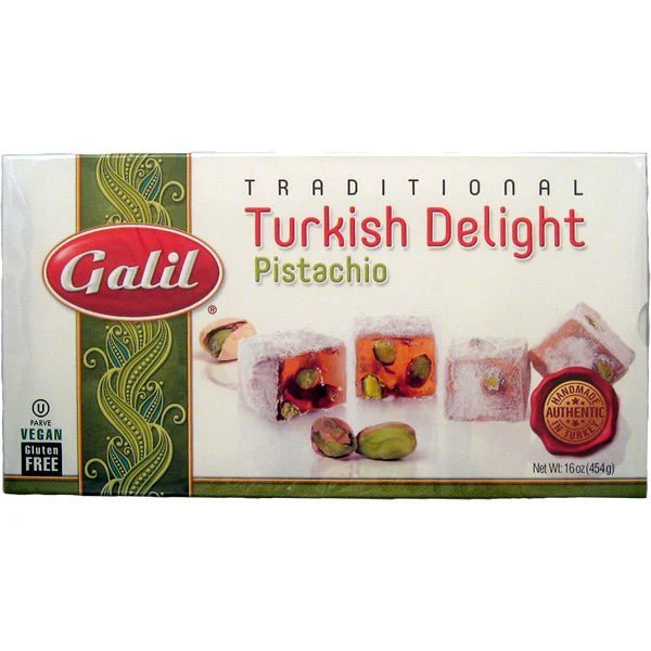 Galil Lokum Traditional Turkish Delight | Pistachio - 16 oz.