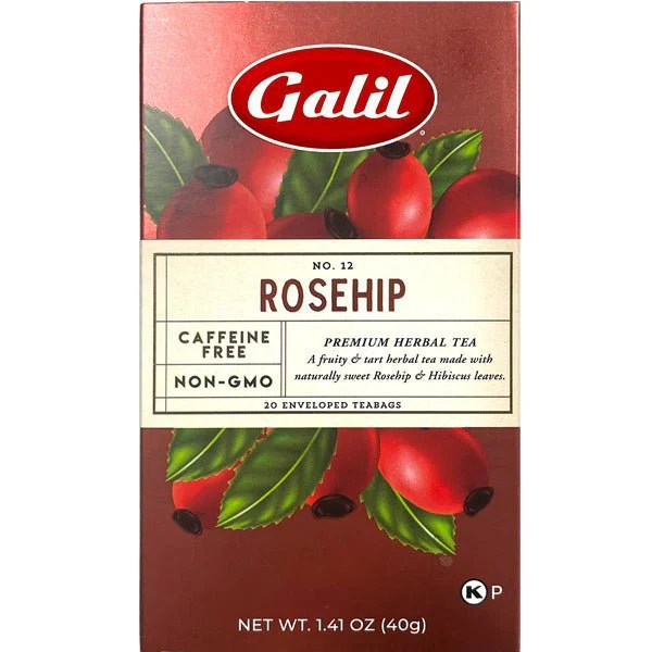 Galil Rosehip Herbal Tea | 20 Tea Bags - 1.41 oz.