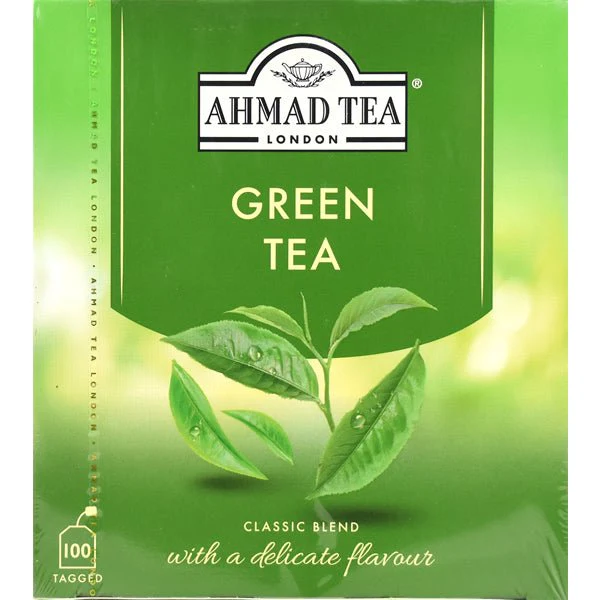 Ahmad Green Tea | 100 Tagged Tea Bags