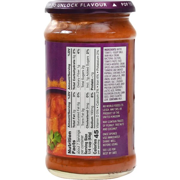 Tikka Masala Spicy Curry Simmer Sauce | Spicy - 15 oz. - Image 3