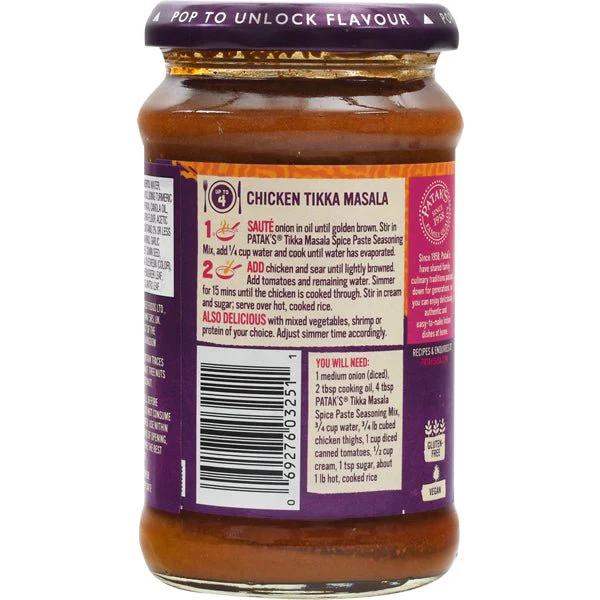 Tikka Masala Spice Paste | Medium - 10 oz. - Image 2