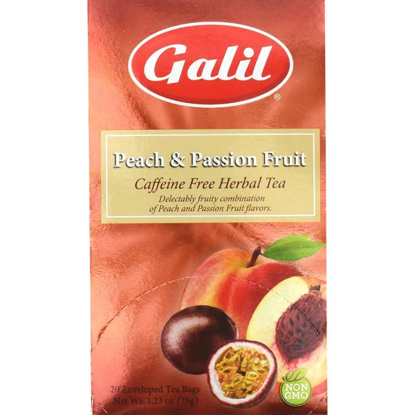 Galil Peach & Passion Fruit | 20 Enveloped Tea Bags