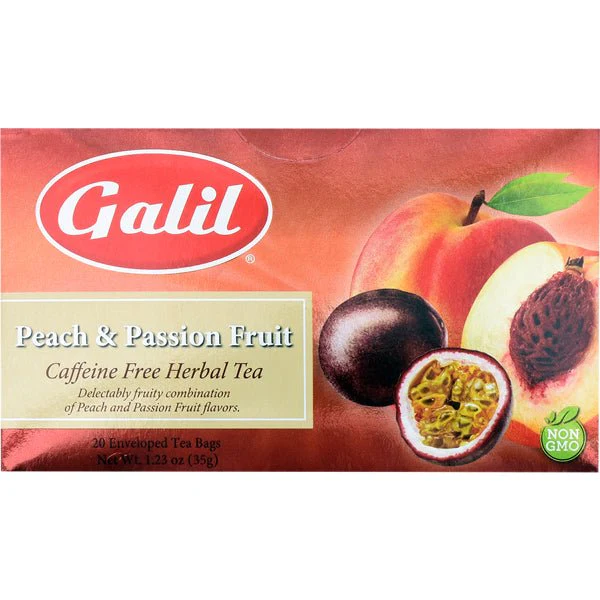 Galil Peach & Passion Fruit | 20 Enveloped Tea Bags - Image 2