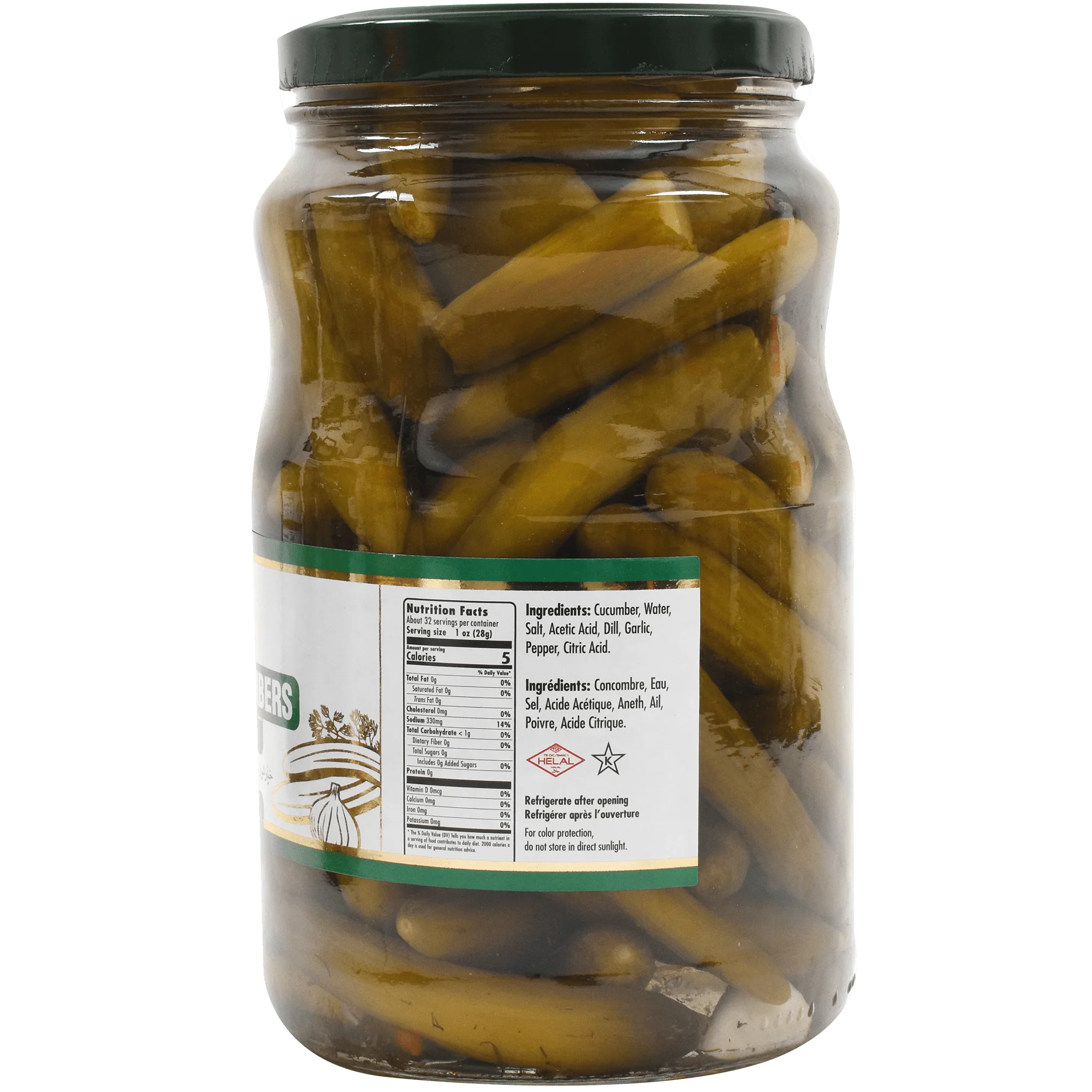 Pickled Cucumbers | Dill - 56.4 oz - Image 3