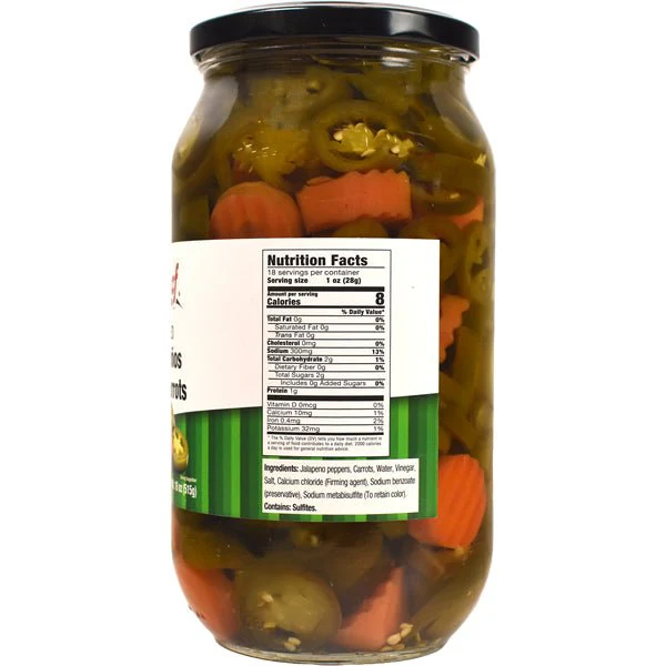 Jalapeños With Carrots | Pickled - 32 oz - Image 3