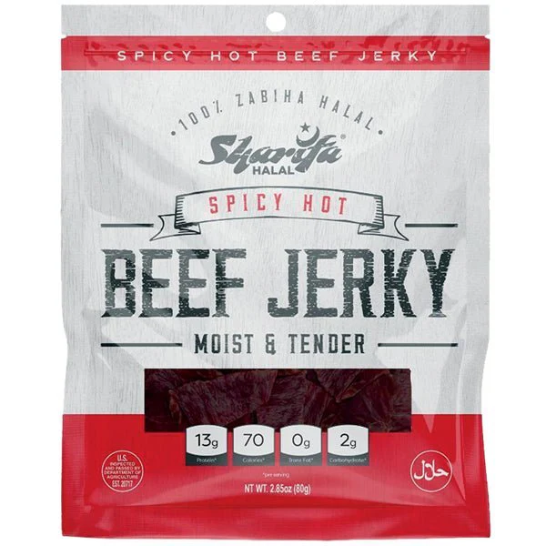 Halal Beef Jerky | Spicy Hot - 2.85 oz